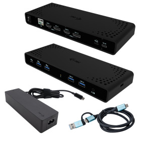 i-tec CADUA4KDOCKPDB100 laptop dock/port replicator Wired USB 3.2 Gen 1 (3.1 Gen 1) Type-C Black