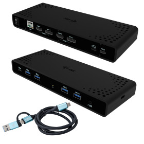 i-tec CADUA4KDOCKPDB laptop dock/port replicator Wired USB 3.2 Gen 1 (3.1 Gen 1) Type-C Black