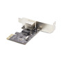 StarTech.com Carte Réseau PCIe Gigabit à 1 Port, Carte Réseau Profil Bas, Carte LAN PCI Express 10/100/1000Mbps, Realtek