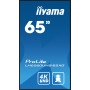 iiyama LH6560UHS-B2AG Écran d'affichage dynamique Carte A numérique 165,1 cm (65") LED Wifi 500 cd/m² 4K Ultra HD Noir Intégré