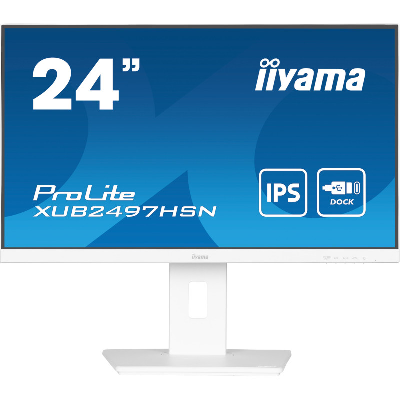 iiyama ProLite XUB2497HSN-W2 computer monitor 23.8" 1920 x 1080 pixels Full HD LED White