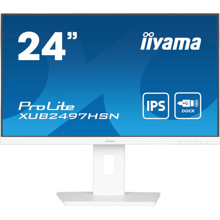 iiyama ProLite XUB2497HSN-W2 computer monitor 23.8" 1920 x 1080 pixels Full HD LED White