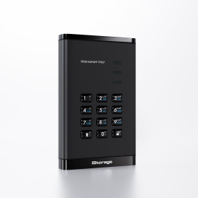 iStorage diskAshur PRO3 HDD external hard drive 2 TB USB Type-C 3.2 Gen 1 (3.1 Gen 1) Black