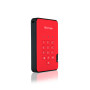 iStorage diskAshur2 256-bit 512GB USB 3.2 secure encrypted solid-state drive - Red IS-DA2-256-SSD-512-R