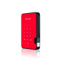 iStorage diskAshur2 256-bit 512GB USB 3.2 secure encrypted solid-state drive - Red IS-DA2-256-SSD-512-R