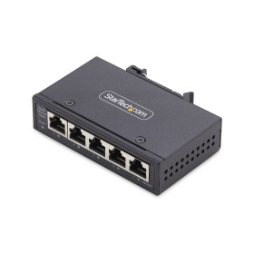 StarTech.com Switch Réseau Industriel 5 Ports Non Géré, 100/1000 Ethernet, Rail DIN/Montage Mural, Commutateur Gigabit IP30