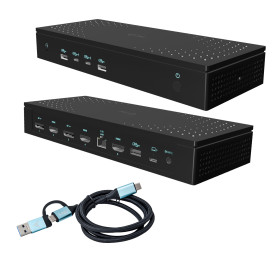 i-tec CA5MONITORDOCKPD laptop dock/port replicator Wired USB 3.2 Gen 1 (3.1 Gen 1) Type-C Black