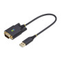 StarTech.com 1P1FFC-USB-SERIAL serial cable Black 11.8" (0.3 m) USB Type-A DB-9