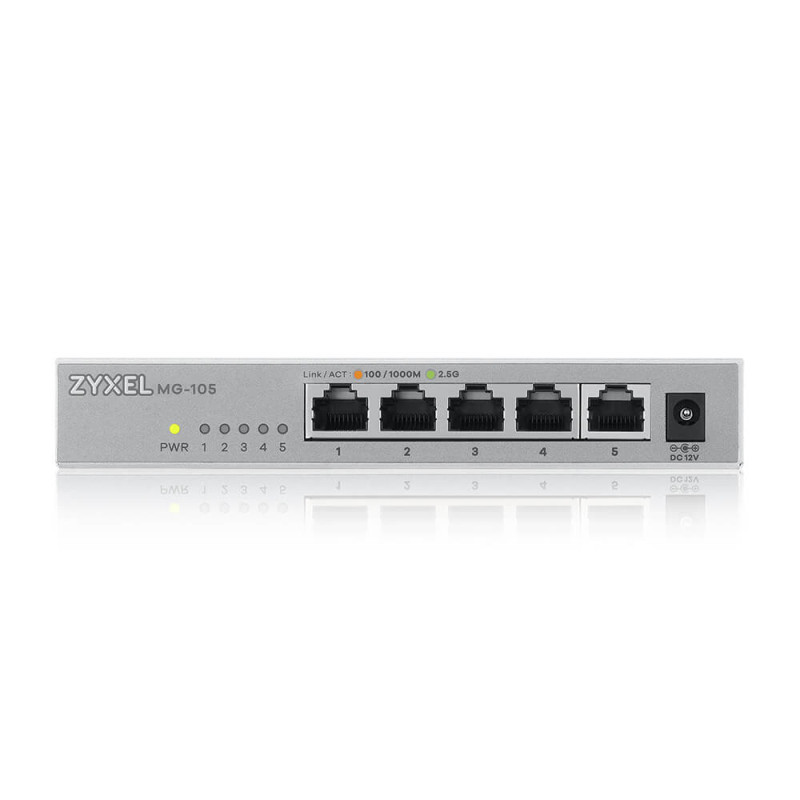 Zyxel XMG-105 Unmanaged 2.5G Ethernet (100/1000/2500) Gray