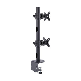 StarTech.com Support de Bureau pour 2 Moniteurs Empilés Verticalement, Double 49", Poids total 32kg, Pince en C, Support pour 2