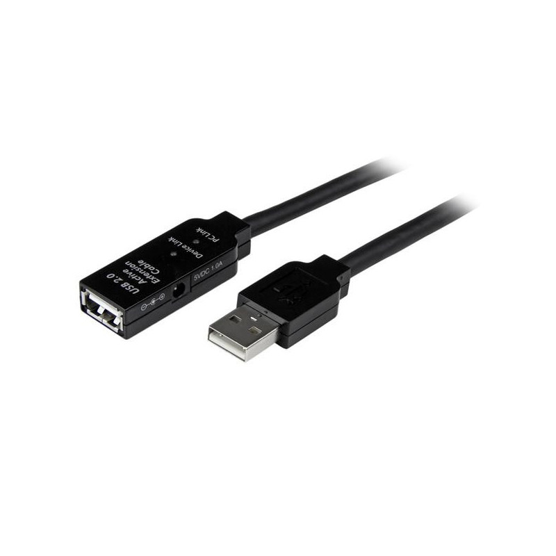 StarTech.com USB 2.0, 35 m, M/F USB cable 1378" (35 m) USB A Black