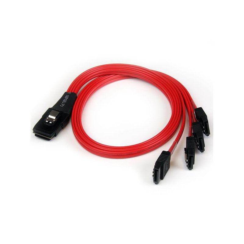 StarTech.com Câble inversé SFF-8087 vers 4 SATA 50 cm - Mini SAS interne vers SATA