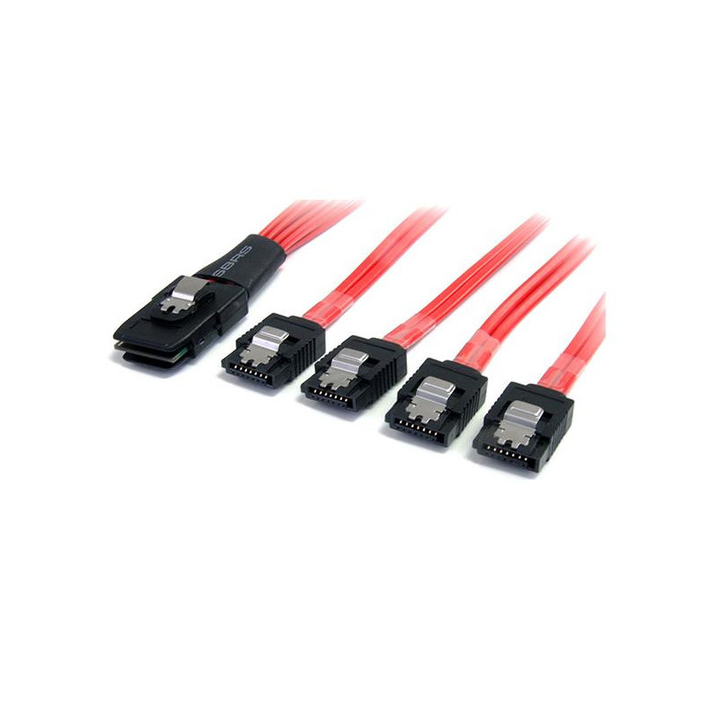 StarTech.com Câble SAS Serial Attached SCSI 1 m - SFF-8087 vers 4 SATA à verrouillage