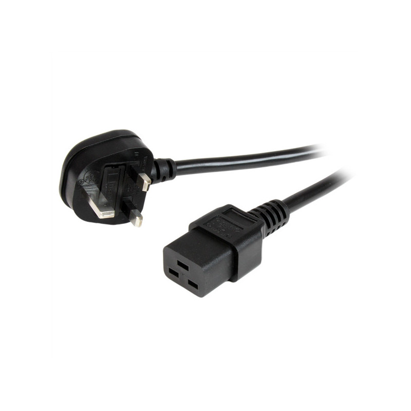 StarTech.com PXTUKC192M power cable Black 78.7" (2 m) BS 1363 C19 coupler