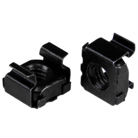 StarTech.com Paquet de 100 écrous cages M6 - Noir