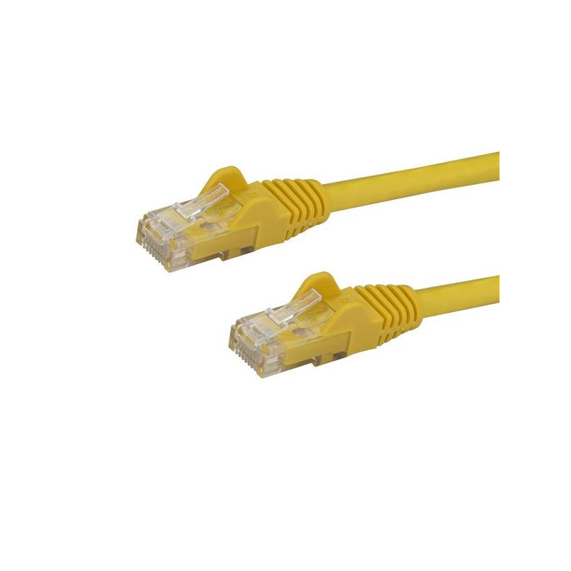 StarTech.com N6PATC7MYL networking cable Yellow 275.6" (7 m) Cat6 U/UTP (UTP)