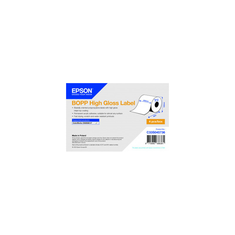 Epson C33S045736 printer label
