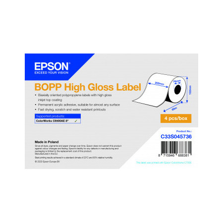 Epson C33S045736 printer label