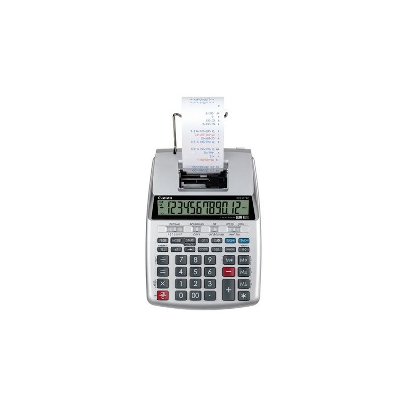 Canon P23-DTSC calculatrice Bureau Calculatrice imprimante Argent