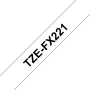 Brother TZE-FX221 label-making tape Black on white