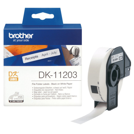Brother DK-11203 label-making tape Black on white
