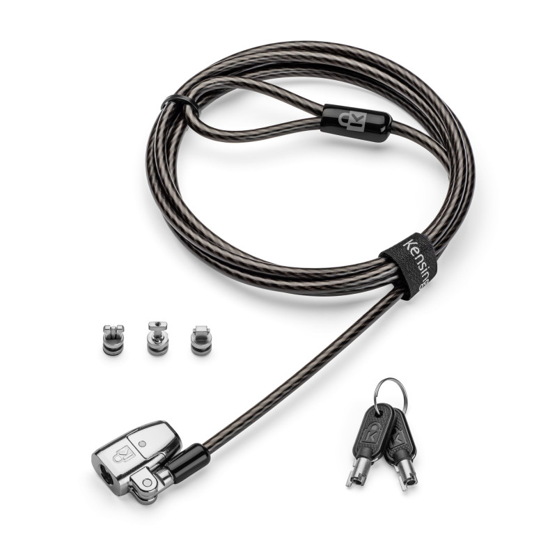 Kensington ClickSafe 2.0 Universal Keyed Laptop Lock cable lock Black 70.9" (1.8 m)