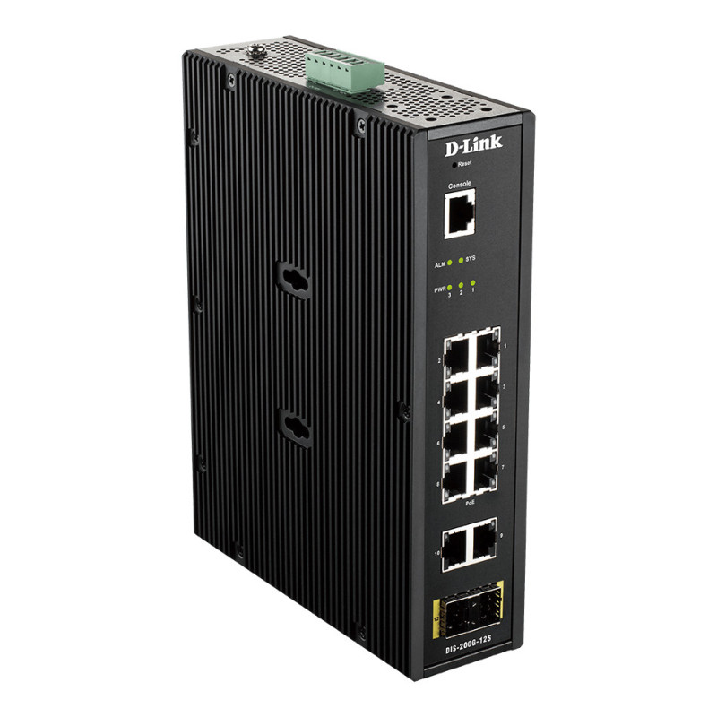 D-Link DIS-200G-12S network switch Managed L2 Gigabit Ethernet (10/100/1000) Black