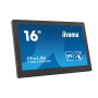 iiyama T1624MSC-B1 signage display Interactive flat panel 15.6" LCD 450 cd/m² Full HD Black Touchscreen 24/7
