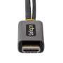 StarTech.com 128-HDMI-DISPLAYPORT video cable adapter 11.8" (0.3 m) HDMI Type A (Standard) Black, Gray